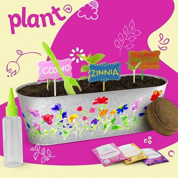 Paint & Plant Flower Growing Kit for Kids