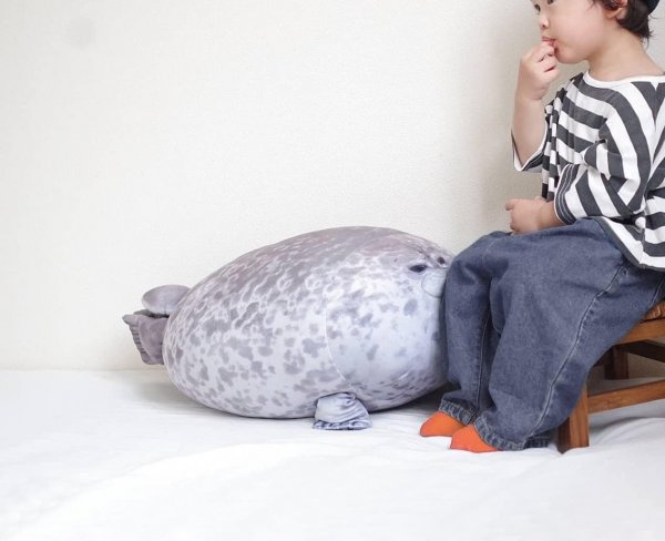 Seal Plush Pillow: Soft Stuffed Animal Toy