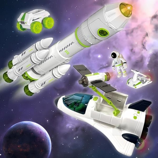 Space Rocket Shuttle Toy Set