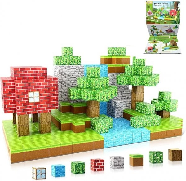 Magnetic Blocks-Build Mine Magnet World Edition