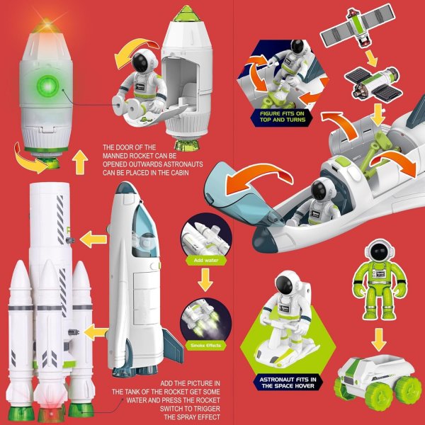 Space Rocket Shuttle Toy Set