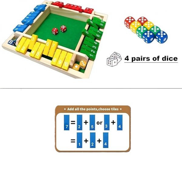 Shut The Box Game Dice Game