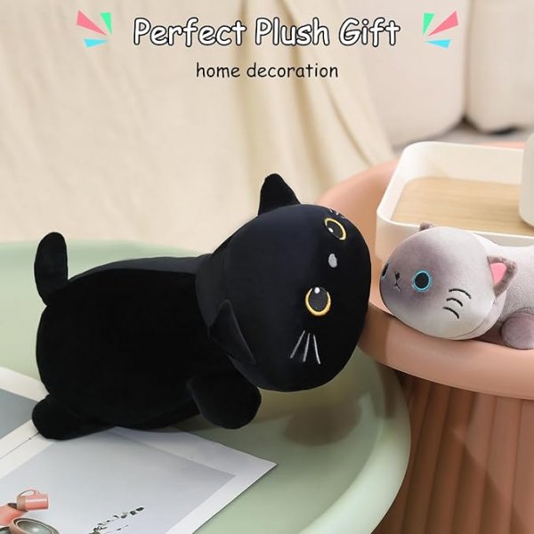 Weighted Stuffed Animal - Black Cat